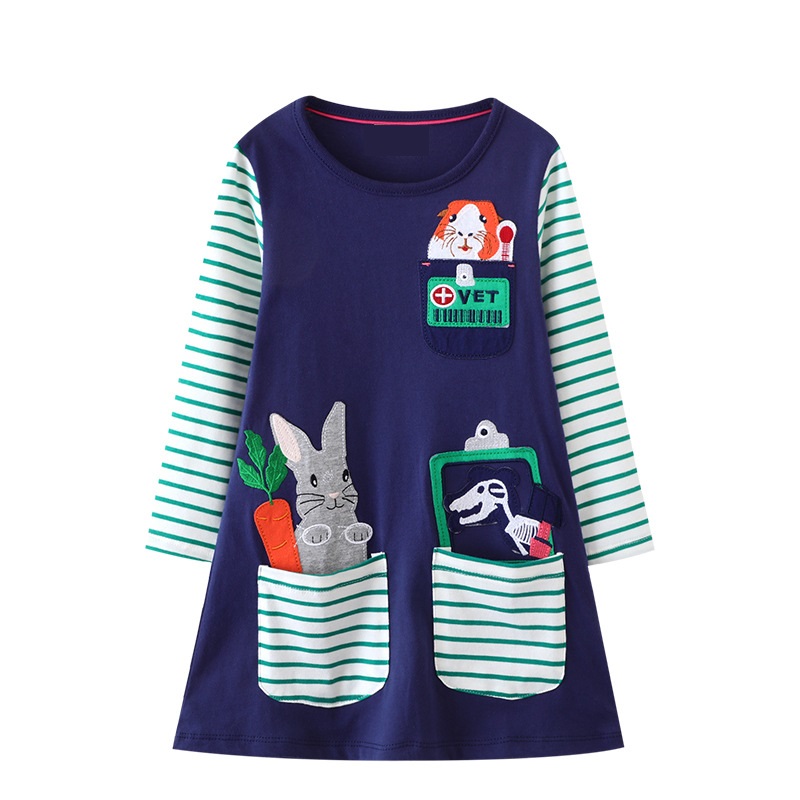 Girls cotton dress JY7813