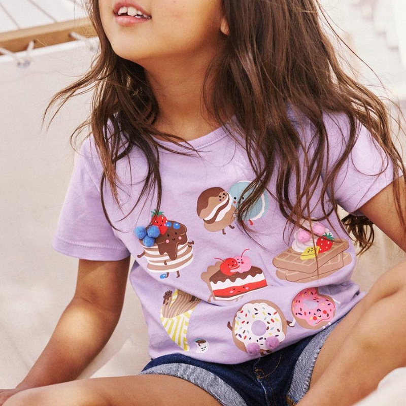 Girls COTTON T-shirt J55190 Camiseta para niñas