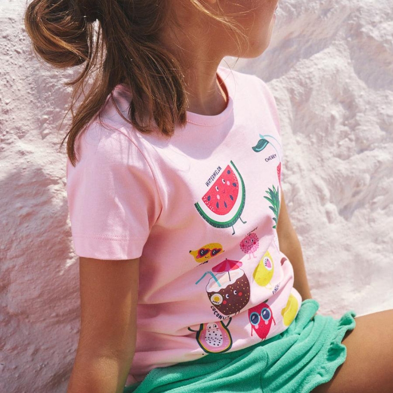 Girls COTTON T-shirt J55192 Camiseta para niñas