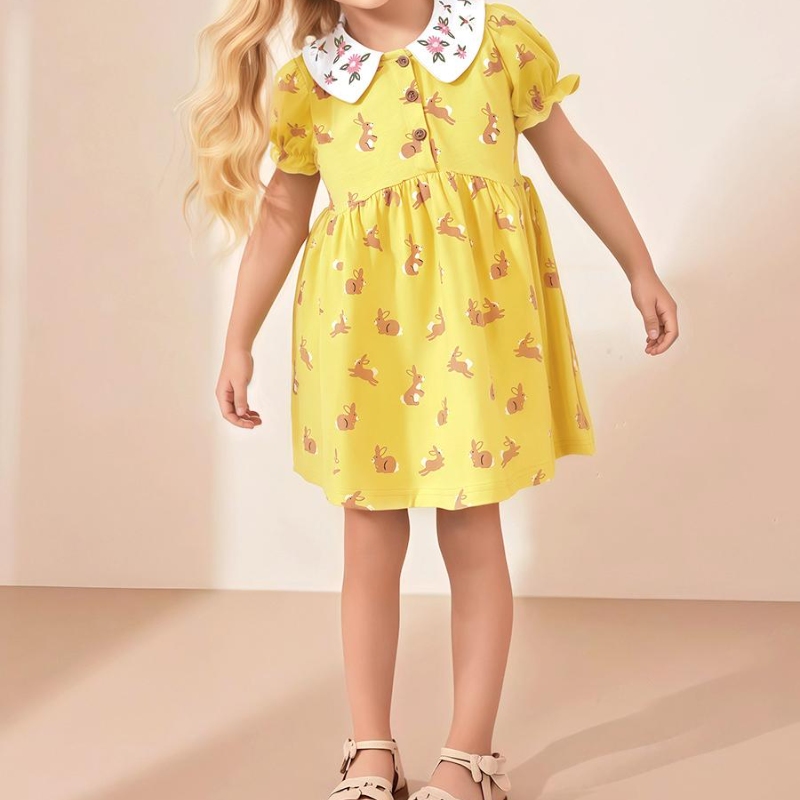 Girls cotton Dress JG00064 Vestidos para niñas