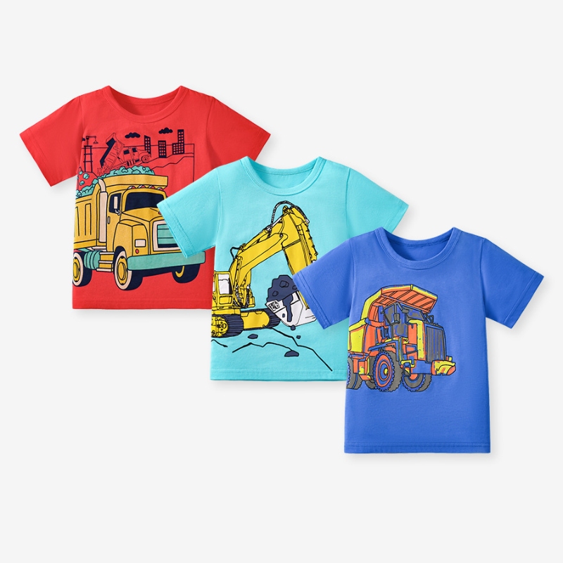 Boys COTTON T-shirt 3pcs JB5030 Camiseta para niños