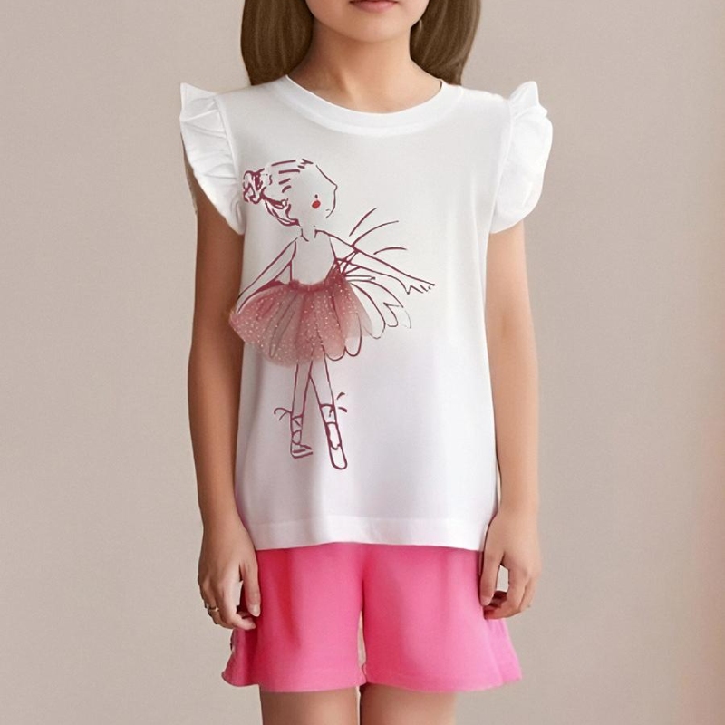 Girls COTTON T-shirt JB5120 Camiseta para niñas