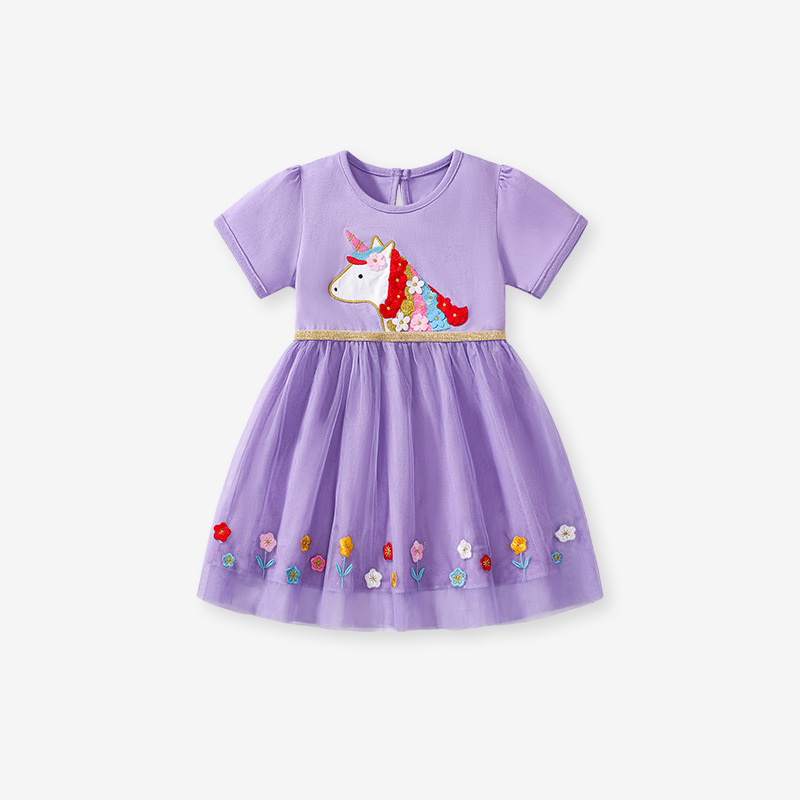 Girls cotton Dress JGS3028 Vestidos para niñas