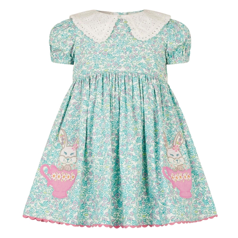 Girls woven Dress JGS3029 Vestidos para niñas