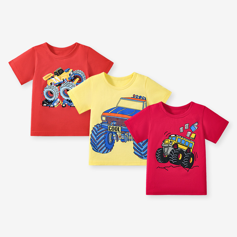 Boys COTTON T-shirt 3pcs JB5038 Camiseta para niños