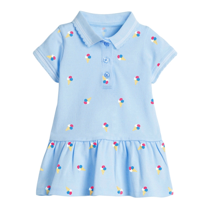 Girls polo shirt dress JBSY0070 Niños ropa vestido