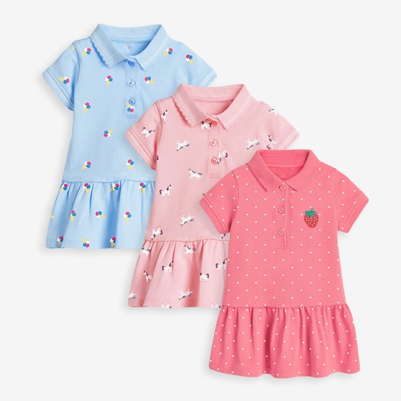 Girls polo shirt dress JBSY0071 Niños ropa vestido